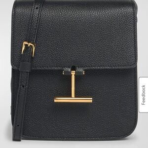 Tom Ford Tara Black Leather Crossbody Bag